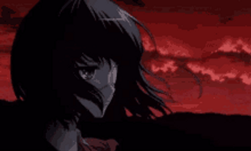 Red Sky Anime Mei Misaki Another GIF