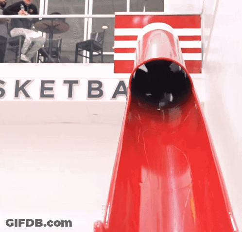 Red Slide With Sketba Written On It GIF