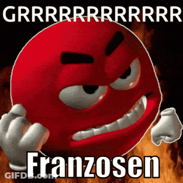 Red Smiley Face Franzosen GIF