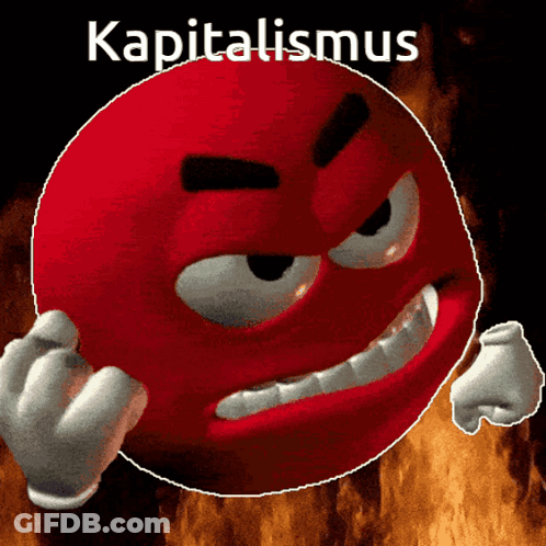 Red Smiley Face Kapitalismus GIF
