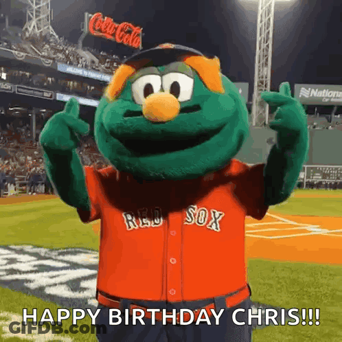 Red Sox Mascot Giving Middle Finger GIF