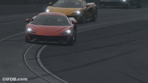 Red Sports Car Driving GIF