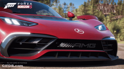 Red Sports Car Forza Horizon 5 GIF