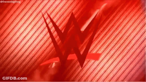 Red Striped Background With W Logo GIF