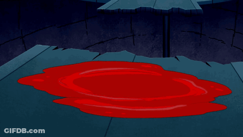 Red Substance Coming Out Of Hole GIF