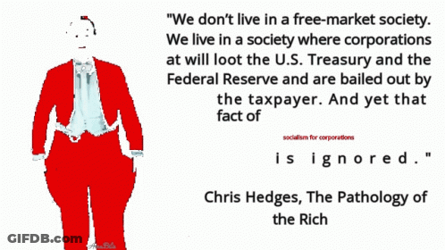 Red Suit Man We Don't Live In Free-Market Society GIF