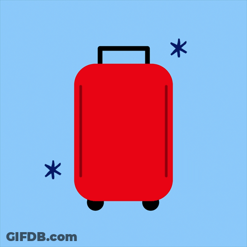 Red Suitcase Says You Deserve Time Off GIF