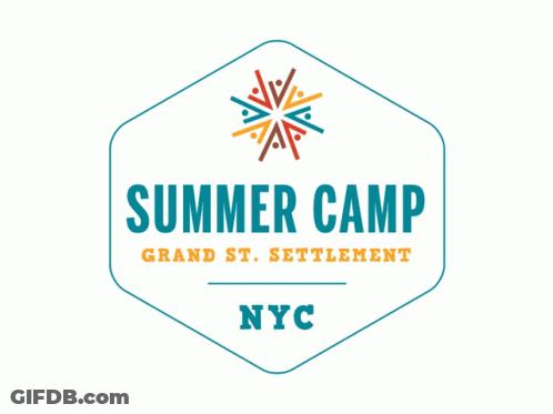 Red Summer Camp Grand St. Settlement Logo GIF