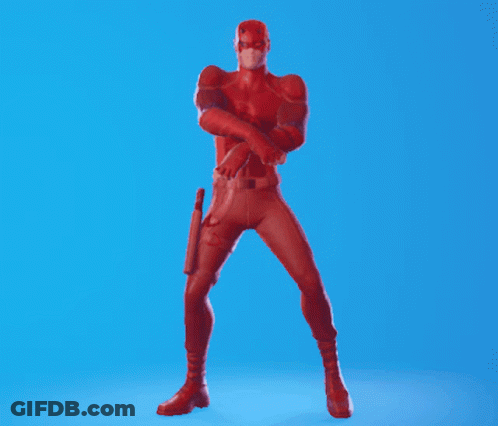 Red Superhero Jumping GIF