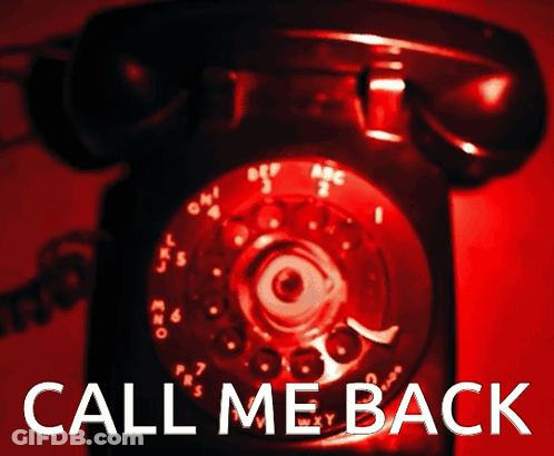 Red Telephone Call Me Back GIF