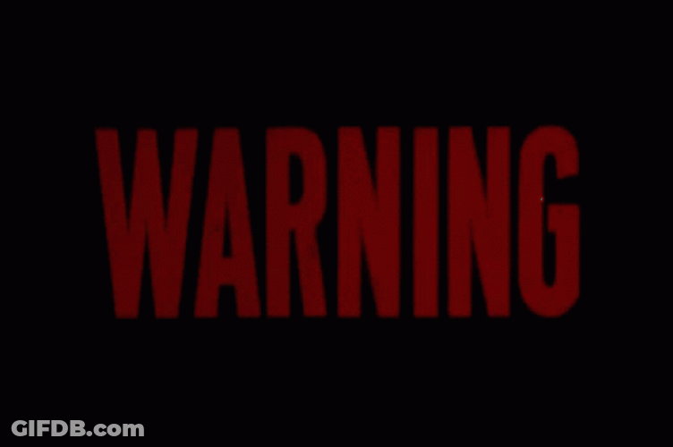Red Text Warning Flash GIF