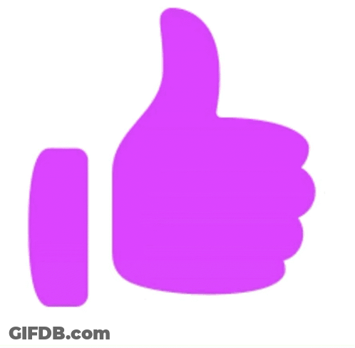 Red Thumbs Up Icon GIF