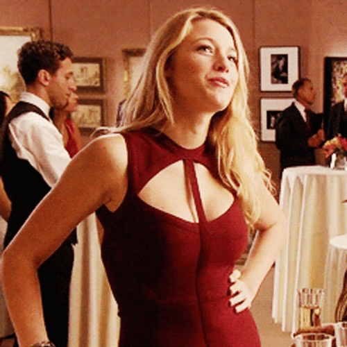 tight red dress gif Maroon Tight Dress Blake Lively Talking GIF (500500) - Tight Dress