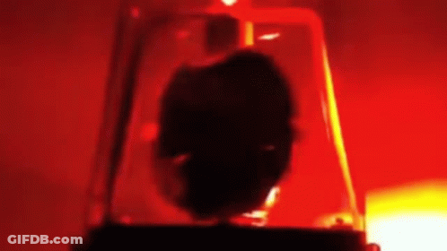 Red Traffic Light Silhouette GIF