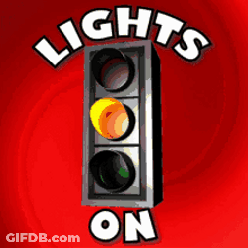 Red Traffic Lights On Out Stop Go GIF