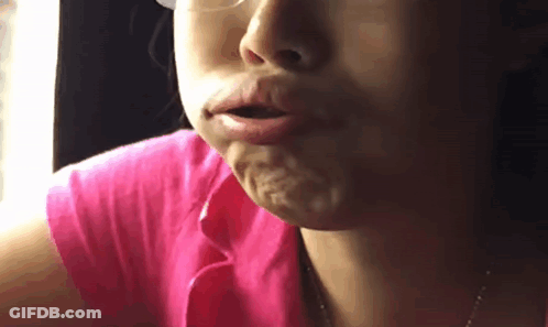 Red Troll Face With Big Smile GIF