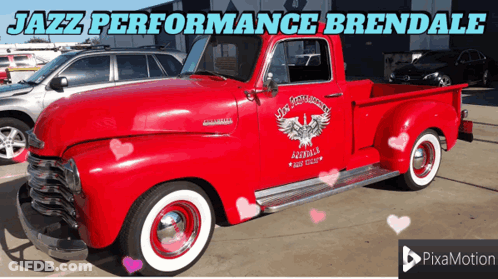 Red Truck That Says Jazz Performance Brendale GIF
