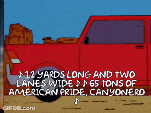 Red Van Canyonero 12 Yards Long GIF