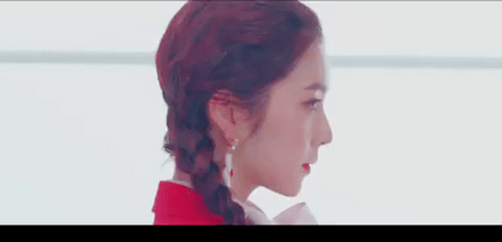 Red Velvet Irene Big Cross Earrings GIF
