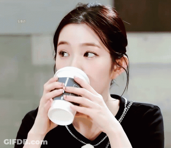 Red Velvet Irene Drinking GIF