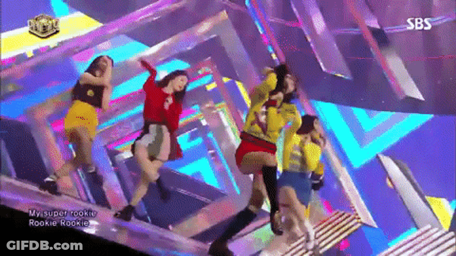 Red Velvet Performing Rookie Song GIF