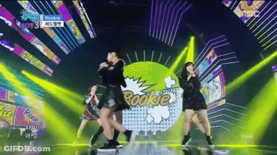 Red Velvet Seulgi Black Outfit GIF