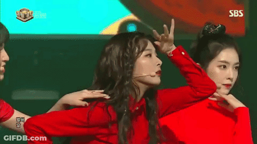 Red Velvet Seulgi Hands On Forehead GIF
