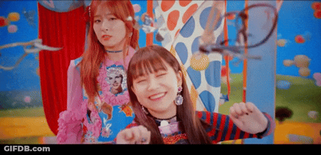 Red Velvet Things Floating GIF