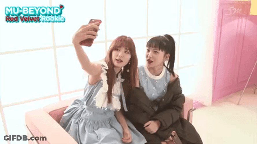 Red Velvet Yeri And Seulgi Selfie GIF