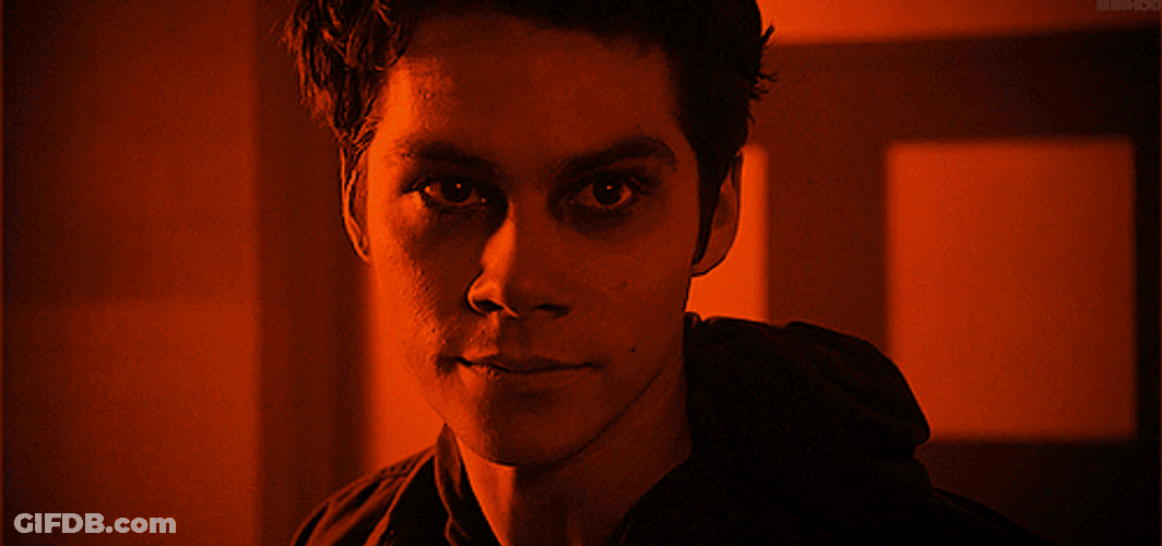 Red Void Stiles Stare Of Dylan O'Brien GIF