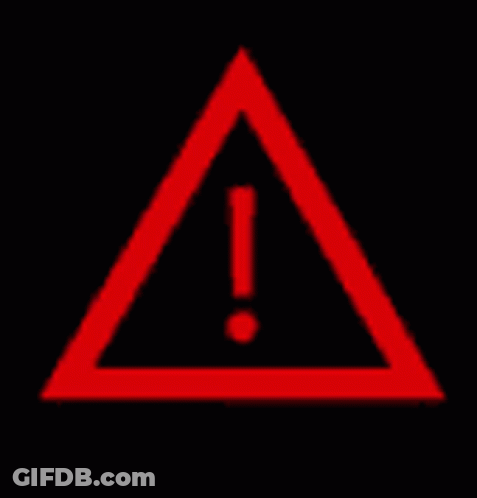 Red Warning Sign Critical Error GIF