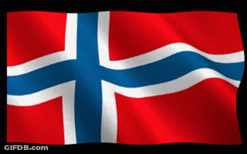 Red White And Blue Cross Flag GIF