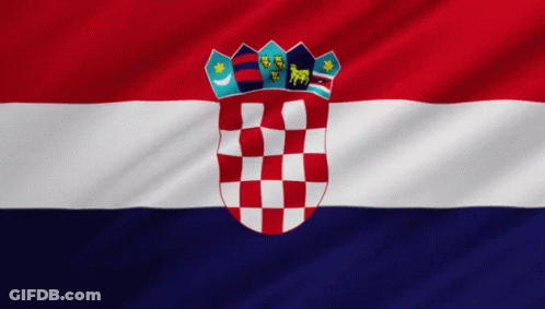 Red White And Blue Flag Coat Of Arms GIF