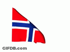 Red White And Blue Flag Waving In Wind GIF