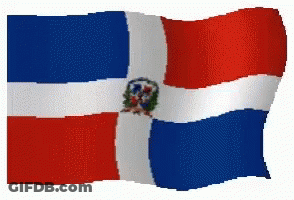 Red White And Blue Flag With Crest GIF