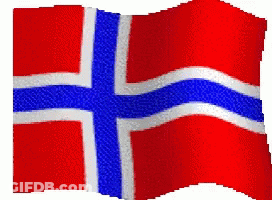 Red White And Blue Flag With Cross GIF