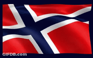 Red White And Blue Flag With Cross GIF