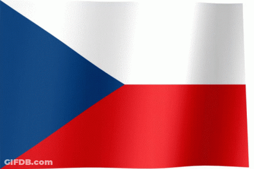 Red White And Blue Flag With White Triangle GIF