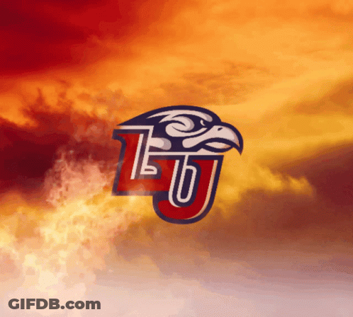 Red White And Blue LSU Logo With Eagle GIF