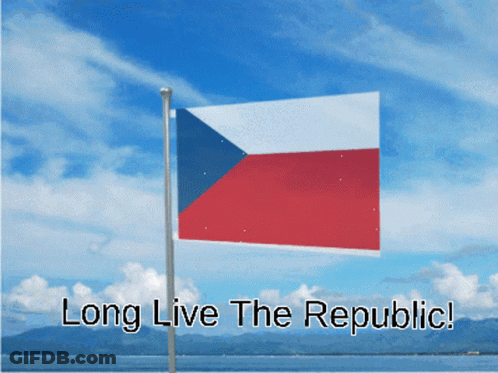 Red White Blue Flag Long Live The Republic GIF