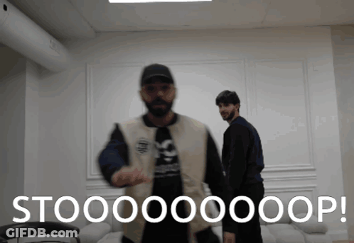 Red White Striped Shirt Man Before Stained Glass GIF