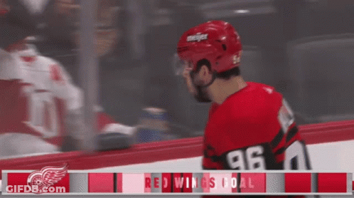 Red Wings Hockey Game GIF