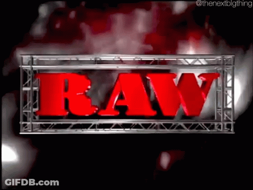 Red Word Raw On Metal Frame GIF
