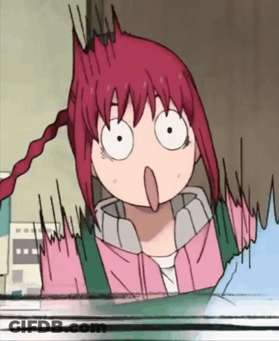Redhead Cartoon Girl Surprised GIF