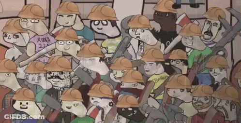 Redhead Cat-Ear Girl Thumbs Up By Books GIF
