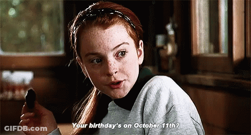 Redhead Girl Holding Chocolate Asking When Birthday GIF