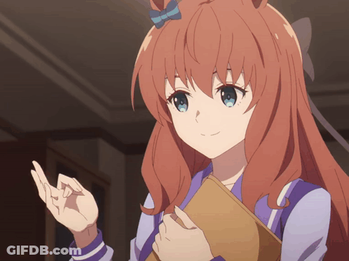 Redhead Girl Holding Paper GIF