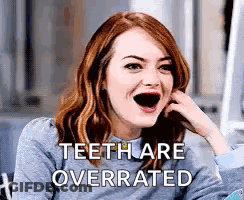 Redhead Laughing Teeth Are Overrated GIF