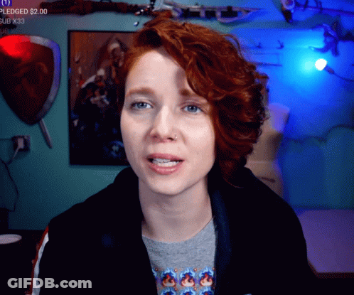Redhead Looking At Camera Pledge $2.00 GIF