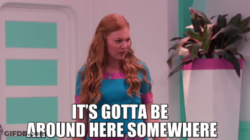 Redhead Says It's Gotta Be Around Here GIF
